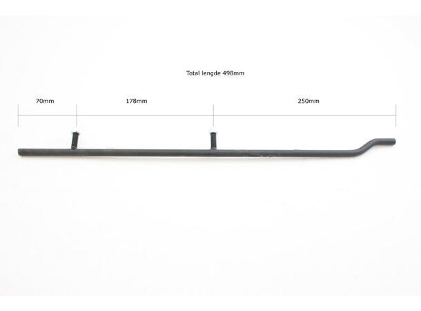 Styreskinne Ski-Doo Snøscooter Lengde 498mm, 8/23mm bolter, Stk 